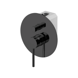 GATTONI CIRCLE TWO Смеситель встраиваемый с GBOX/SC055, на 2 выхода, цвет NERO OPACO (9134/91NO.CH)