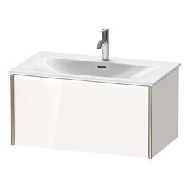 Duravit XViu Тумба подвесная 610x800x480мм, для раковины 234483, 1 ящик, цвет: белый глянцевый/champagne matt (XV40340B122)