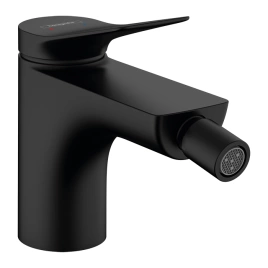 HANSGROHE VIVENIS Смеситель для биде на 1 отверстие, однорычажный, с донным клапаном, цвет черный матовый (75200670)