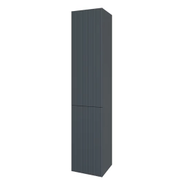 TW Shape подвесной пенал 170х32х35см, 2 двери петли справа-DX, 3 стеклянные полочки, 1 несъемная, цвет: серый матовый RAL7016 (SHAP170 Grey DX)