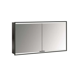 Emco Prime Зеркальный шкаф с подсветкой LED2 Facelift встраив. модель, 1300 mm, 2-дверки, IP 20, цвет черный зеркальная задняя стенка (9497 135 57)