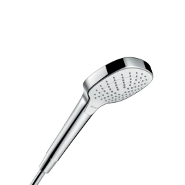 HG Croma Select E Vario Ручной душ 110 3jet (Rain, IntenseRain, Turbo Rain), цвет: белый/хром (26812400)