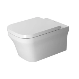 Duravit P3 Comforts Rimless, Унитаз подвесной без смывного края, с вертикальным смывом, вкл. крепление Durafix, 4,5л., 380x570мм, Цвет: Белый (2561090000)