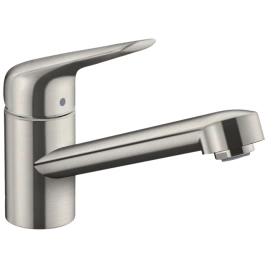 Hansgrohe Focus M42 Кухонный смеситель на 1 отв, однорычажный, поворотный излив 189мм, h98мм, 1jet, цвет: под сталь (71808800)