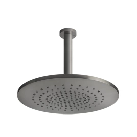 GESSI 316 Душевая головка шарнирная, потолочная на 1/2, 355мм, h=243мм, цвет: steel brushed (54152#239)