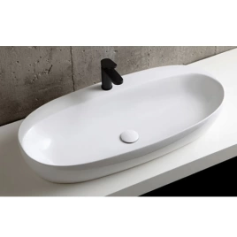 Раковина AZZURRA ELEGANCE накладная 90х42см с 1 отв под смеситель цвет белый
