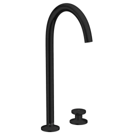 AX One Смеситель для раковины Select 260, на 2 отверстия, со сливом push-open, матовый черный (48060670)