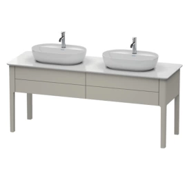 Duravit Luv База напольная для двух раковин 743x1788x570, 2 выдв.ящика, цвет серо-коричневый шелковисто-матовый (LU9562B6060)