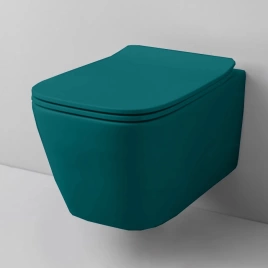 Artceram A16 Унитаз подвесной, 52,5х36см, безободковый, с крепежом, цвет Verde foresta (ASV003 43 00)