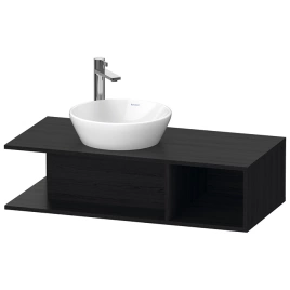 Duravit D-Neo Тумбочка подвесная компакт, 260x1000x480 мм, 1 открытое отделение на правой стороне, цвет: Black Oak (DE491901616)