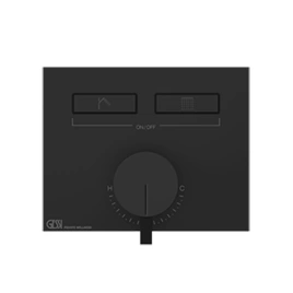Gessi Hi-Fi Смеситель для душа, с включением до 2 источников одновременно (внешняя часть), цвет: Black Metal PVD (63079#706)