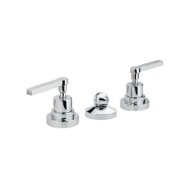 Nicolazzi Mac Kinley 05 Смеситель для биде на 3 отверстия, с 2мя ручками, с душиком, цвет: хром (2210CR29)