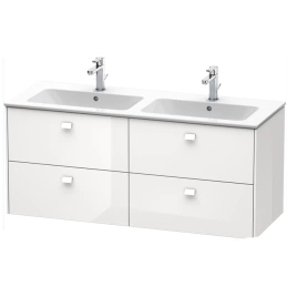 Duravit Brioso Тумба подвесная под раковину 1290x479х553 мм, с 4 выдвижными ящиками, цвет белый глянц 22 (для 233613) (BR410602222)