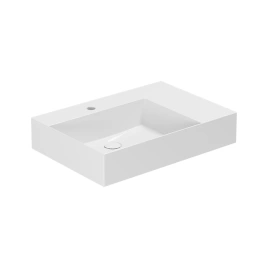 Раковина AZZURRA ELEGANCE Squared подвесная-накладная 60х45см c 1 отв под смеситель правая цвет белый