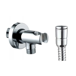 Bossini ALEXA-BRASS Гигиенический комплект: держатель со штуцером, шланг 125 см, цвет: хром (C69005B.030)
