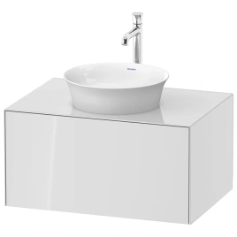 Duravit White Tulip Тумбочка подвесная, 408x800x550 мм, 1 выдвижной ящик, цвет: белый высокоглянцевый (WT497508585)