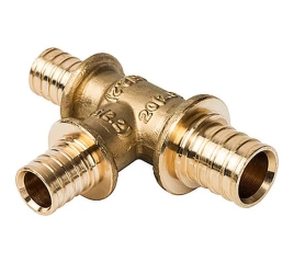 Stout Тройник переходной 20x16x16 для труб из сшитого полиэтилена аксиальный