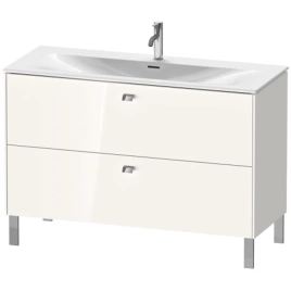 Duravit Brioso Тумба напольная под раковину 234412, 2 ящика, 685x1220x479мм, цвет White High Gloss (BR451402222)
