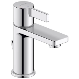 Duravit D-Neo Смеситель для раковины на 1 отв, с донным клапаном, h=151мм, излив 94мм, EcoStart цвет: хром (DE1011001010)