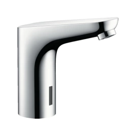 Hansgrohe Focus Эл. смеситель для раковины, на 1 отв, излив 127мм, h139мм, без регул.ттемпературы, питание от батареек, цвет: хром (31172000)