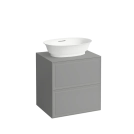 Laufen New Classic База под раковину подвесная, 580х450х600 мм, 2 ящика, цвет серый (для раковины 812852, 812853) (4.0600.2.085.627.1)