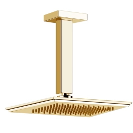 Gessi Eleganza Верхний душ потолочный, высота 243мм, цвет: шлифованное золото (46152#087)