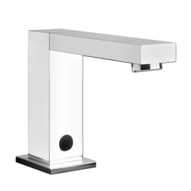 Gessi Rettangolo Электронный смеситель для раковины с кран-фильтром для регулировки температуры и напора воды, цвет: хром (30501#031)