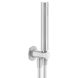 GESSI INCISO Душевой комплект, + вывод, держатель, шланг 1,50 м и душевая лейка, цвет: хром (58123#031)