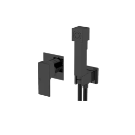 GATTONI Kubik Гидроершик со встроенным смесителем GBOX SC070, цвет NERO OPACO (2512/25NO)