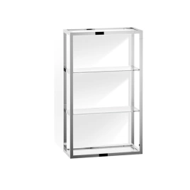 Decor Walther ET 6 Шкафчик открытый 35x15x60см, стекло прозрачное, цвет: хром (702801)