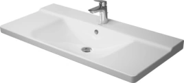 Раковина Duravit P3 Comforts для мебели с перел с 1 отв под смеситель вкл заглушку для перелива хром 1050x500мм Цвет Белый (2332100000)