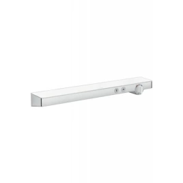 Hansgrohe ShowerTabletSelect 700 Термостат настенный для ванны на 1 источник, с полочкой из безопасного стекла, цвет белый/хром (13184400)