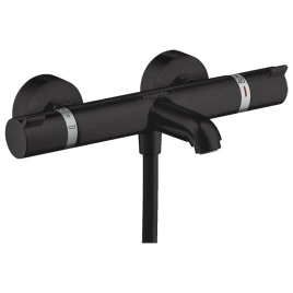 HANSGROHE ECOSTAT Смеситель для ванны настенный, термостатический, цвет черный матовый (13114670)