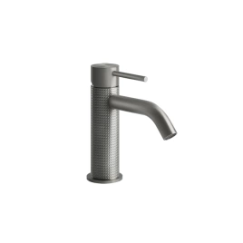 GESSI 316 Смеситель для раковины на 1 отверстие, без донного клапана, излив 123мм, цвет: steel brushed (54402#239)