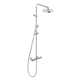 Duravit B.1 Душевая колонна с термостатическим смесителем, верхним душем, штангой и лейкой, цвет: хром (B14280008010)