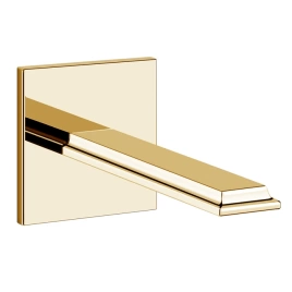 Gessi Eleganza Настенный излив на 1/2 для монтажа с удаленным управлением 46112+46106 (не входит в комплект), цвет: шлифованное золото (46100#087)