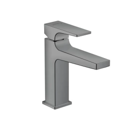 Hansgrohe Metropol Смеситель для раковины 110, на 1 отв, с донным клапаном, излив 135мм, цвет: шлифованный черный хром (32507340)