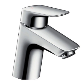 Hansgrohe Logis Cмеситель для раковины 70 на 1 отв. с донным клапаном, излив 107мм, h67мм, цвет: хром (71070000)