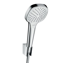 HG Croma Select E Душевой набор: ручной душ 110, 3jet (Rain, IntenseRain, Turbo Rain), держатель, шланг 1,60м, цвет: белый/хром (26413400)