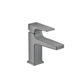 Hansgrohe Metropol Смеситель для раковины 100, на 1 отв, с донным клапаном, излив 127мм, цвет: шлифованный черный хром (32500340)
