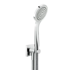 GESSI Rilievo Душевой комплект, состоящий из вывода воды на1/2, держателя, шланга 1,50 м и душевой лейки, цвет: хром (59123#031)