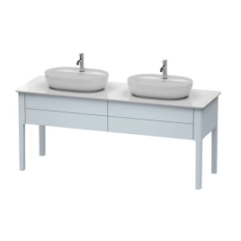 Duravit Luv База напольная, для двух раковин 743x1788x570, 2 выдв.ящика, цвет светло-голубой шелковисто-матовый (LU9562B9797)