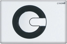 Кнопка смыва Creavit Power GP5001.02 бело-черная