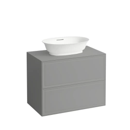 Laufen New Classic База под раковину подвесная, 780х450х350 мм, 2 ящика, цвет серый (для раковины 812852, 812853) (4.0601.2.085.627.1)