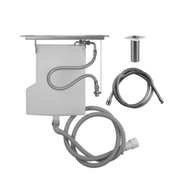 Gessi Rettangolo Система сбора воды для ручного душа с убирающимся шлангом при монтаже на борт ванны, цвет: хром (01766#031)