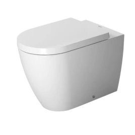 Duravit ME by Starck Унитаз напольный пристенный вариант, с вертикальным смывом, включая крепление, сток горизонтальный, 4,5 л. с HygieneGlaze, 370x60 (2169092000)