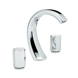 THG NIHAL METAL LISSE Смеситель для раковины на 3 отверстия, с донным клапаном, цвет хром (U2M-A02-151)