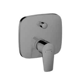 Hansgrohe Talis E Встраиваемый смеситель для ванны, с переключателем, (внешняя часть), цвет: шлифованный черный хром (71745340)