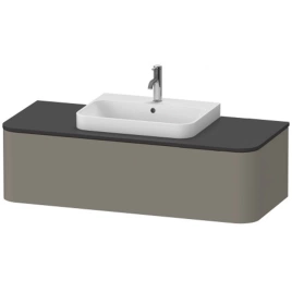 Duravit Happy D.2 Plus Тумба подвесная 354x1300x550мм 1 ящик, цвет: stone grey satin matt (HP4942M9292)