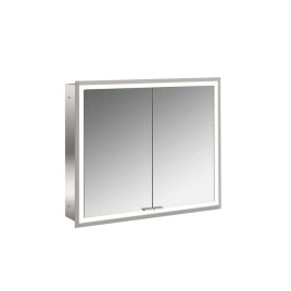 Emco Prime Зеркальный шкаф с подсветкой LED Facelift встраив. модель, 800 mm, 2-дверки, IP 20 зеркальная задняя стенка (9497 062 72)